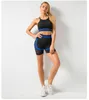 Fashion Running Outfit Snabbtorkande kläder Yoga Vest Shorts Suit Set Seamless Sports Fitness Bra Suitor for Women