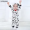 Ubrania dla niemowląt Romper Dalmatian Cartoon Kigurumis Onesie Dziecięca dziewczyna kombinezon dla zwierząt kostium psa maluch ciepły noworodki 2017340504