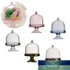 Boîte à bonbons en plastique Transparent Mini gâteau Stand Cupcake douche boîte-cadeau fête mariage bébé faveur pour enfants décoration anniversaire H9E7