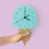 Nordic Ice Cream Wall Clocks Cartoon Mute Watch Wall Home Decor Kids Room Wall Decoration Cute Ornament Baby Gift Reloj De Pared Y200109