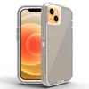 Transparent 3 i 1 Defender Telefonfodral för iPhone 13 12 11BMINI XS Max XR X Armor Rensa stötskyddade hårt lock