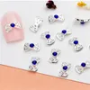 Hohlgeschnitzte Schleife-Nagelkunst-Dekoration, japanischer Stil, Nagelnieten, Legierung, Nagelnieten, gefälschter Diamant-Aufkleber für Nägel