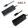 USB HUB Extender Type-C four Port For MacBook Air PC Laptop Usb3.0 OTG Adapter Splitter Extension 4 Ports charger 30cm