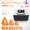 120 ml / 150 ml XL Cups / Cupping Vacuüm BBL Butt Hijsverstrakking Huidverzorging Lichaam Detox Borstverbetering Schoonheidsmachine