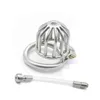 NXY Chastity Device 304 Stainless Steel Male Short Cock Cage with Stealth Penis Plug Lock Cockring Bdsm Sex Toys for Men 18+ Couples1221