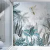 カスタム壁画の壁紙モダントロピカルプラントココナッツツリーウォールペインティングリビングルームレストランバックドロップウォールパペルデパレデ3D