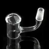 Vente en gros Quartz Banger Clous Fumeurs Accessoires 10mm 14mm Joint Mâle Sans Soudure Entièrement Soudé Bord Biseauté Bangers Fond Concial US Grad 45 90 Degré FWQB08