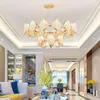 Modern Light Luxury Crystal Candelier Creative Personality Nordic Living Room Chandelier Duplex Building Model Room Hall Lamp