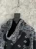 FALECTION MENS 22SS M LOGO Stitching Bandanna Hoodie Sticked Embroirdered Hoodie Fashion Jumper Sweatshirt