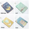 Cute Cartoon Stampa Pet Dog Summer Cooling Beds Ice Silk Dog Cat Mats Cartoon Bear Owl Sheep Print Cuscino fresco per cani di taglia grande 201124