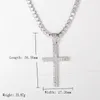 Chains Hip Hop Micro Pave Zircon Pendant Crystal Custom Size Tennis Chain Necklace Out Men's Jewelry12926105