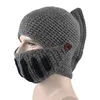 Gebreide gehaakte mutsen Hoed De Romeinse Ridder Winter Warme petten voor gladiatoren Man Vrouw Kerstmis Hip Hop Hoeden Feestaanbod 5 kleuren RR3168636