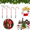 Christmas Candy Cane Pathway Lights Year Holiday Outdoor Garden Decoration Xmas Light Gift Y201020