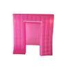 Glamour rose couleur mariage Cube disco tente gonflable cabine Photo Air Selfie anniversaire centre accessoires pour fêtes ou spectacles