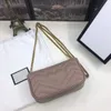 Sıcak Moda Siyah Kırmızı Çıplak Hakiki Deri Ile Altın Donanım Kadınlar Crossbody Çanta Kutusu Çanta Ile En Kaliteli Kadın Omuz Çantası Çanta