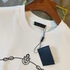 22SS Hommes T-shirts Mode Street Luxury Tees Polos Printemps et été Nouvelles lettres imprimées Processus d'injection directe numérique importé229P