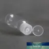 10pcs 5ml 10ml 20ml 30ml Plastic PET Clear Flip Lid Lotion Bottles Cosmetic Sample Vials Travel Liquid Screw Cap Fill Containers