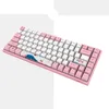 Keyboards Original Akko 30683084 Sakura Mechanical Gaming Keyboard 6884 Keys PBT Computer Gamer Typec Pink Blue Orange Switch14279023