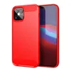 Simple Brushed Carbon Fiber Pattern Phone Case Silicone Anti-drop Soft Shell for Apple IPhone12 11 pro X XR Mobile Phone Case Cover