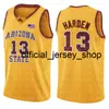 James 13 Harden Jersey NCAA University College Mens Vermelho Vermelho Amarelo Barato Atacado Basquete Jerseys Embroidery S S-XXL