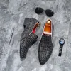 2018 hommes chaussures de luxe marque tresse en cuir décontracté conduite Oxfords chaussures hommes mocassins mocassins chaussures italiennes pour hommes appartements NO.157