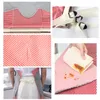 Erasable Hand Kitchen Apron Oil Proof Waterproof Oxford Cloth Striped Style Bib With Pocket Adjustable Belt Chef Cooking Aprons WLY BH4601