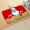 60x40cm Tapis de porte de Noël Père Noël Bonhomme de neige Tapis d'intérieur Joyeux Décorations pour la maison Ornements Année Y201020