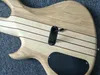 Sklep niestandardowy Naturalny drewno elektryczny gitara basowa 24 progów szyja przez gitarę gitarową chrome gitary basowe 4073949