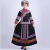 Miao Costume Ethnic Wedding Gown festival embroidered flower sets party Stage Dance Wear Classical oriental hmong clothing