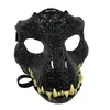 Party -Masken -Weltmaske mit Eröffnung Tyrannosaurus Rex Halloween Cosplay Kostüm Kinder Carnival Requisiten Vollkopfhelm279h