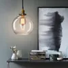 مصابيح قلادة قلادة خمر مصابيح الجدار الزجاجية لوفت الصناعية مصباح Lamparas de Techo Colgante Modern Luster Lamp