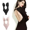 Korsettkvinnor Full Body Shaper Underbust Wedding Party Sexig Deep Vneck Shapewear Underwear Shaping and Slantkläder 2201244019833