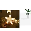 16 LED Star rideau à cordes Lumières de Noël Fairy Light Garland LED Wedding Home Party Birthday Decoration EU 201203