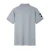 قميص بولو رجالي جديد من القطن قصير الأكمام للرجال قميص بولو رياضي بأكمام قصيرة 4 ألوان