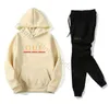 Women's Tracksuits Two Piece Outfits off fashion jacket Sportswear men's White Black Grey Pink Blue Sweatsuit Autumn Winter Brand hoodies AND pants Set Plus Size S-3XL