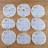 Epoxy Resin Silicone Molds Irregular Silicone DIY Wave Coaster Mold for Faux Agate Slices Cups Mats Coasters Home Decor