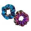 Brilhante Metálico Laser Elastic Hair Band Mulheres Meninas Scrunchies Cabelo De Borracha Titular De Cabelo Cabeça Headband Cabelo De Natal Acessórios B1