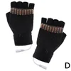 Mäns Kvinnors Säkra USB 5V Värmehandskar Handvärmare Vinter Varm Vitlar Laptop Half Fingerless Electric Gloves1