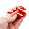 6pcs Christmas Tree Hanging Ornaments Santa Claus year Small Decorations for Accessories Home Y201020