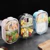 Bärbar termisk lunchlåda 304 Rostfritt stål Vuxen Kid Bento Box Matbehållare för barn Picnic Office School BPA-Free T200710