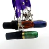 Colorful Portable Bullet Resin Silicone Hookah Shisha Smoking Hanging Ring Filter Mouthpiece Holder Tips Hang Rope Lanyard Necklace DHL