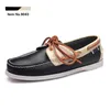 Uomini di lusso Scarpe casual scarpe nere mocassini all'aperto Slip At Slittamento a forma di allenatori di moda Sneakers Dimensioni 40-45 Color10