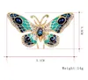 Fashion Gold butterfly brooch colorful diamond butterfly corsage scarf buckle dress suit brooches women fashion jewelry will and sandy gift