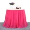 183 x 77 Cm Tutu Tulle Tafel Rok Servies Doek Bruiloft Baby Douche Party Home Decor Tafel Loskoppelingsfeestje Y200421