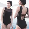 Trikini Sexy Monokini Mesh Купальники Женщины Высокая Талия Купальник Парень Сейма Купальника Трикини Бразильский Майолот де Bain T200708