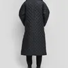 Damesjassen Lange casual stijl jas V-hals volledige mouw Los enkellange trendy gewatteerde jas voor dames 201109