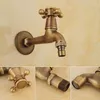 Bathroom Sink Faucets Wall Mounted Antique Brass Washing Machine Faucet Mop Pool Tap Cold Water Bibcock Decorative Outdoor Garden