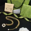 Mode kvinna halsband lyx designer halsband damer designers smycken guld färg g halsband hög kvalitet för fest 2203123d