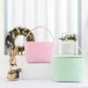 Seersucker Easter Bag Festive Stripe Candy Gift Basket Household Sundries Storage Bucket Toy Tote Bags Festival Party Decor ZZB13086