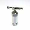 Stainless Steel/Zinc alloy Compressor Herb Tobacco Cigar Pollen Presser Sliver Crusher Bong Shisha